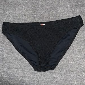 Black Crochet Bikini Bottoms